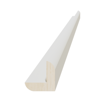 TW - OCM8: Creamy White Shaker 96"W x 7/8"H x 7/8"D Outside Corner Molding - NextCabinets