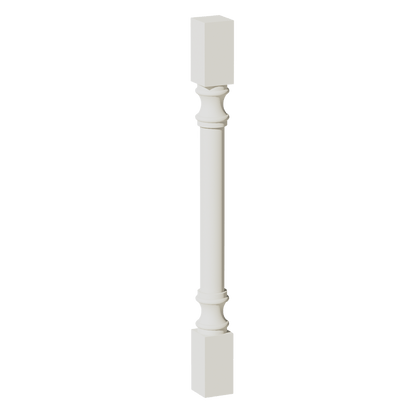 TW - RP336: Creamy White Shaker 03"W x 36"H x 03"D Round Roman Pillar - NextCabinets
