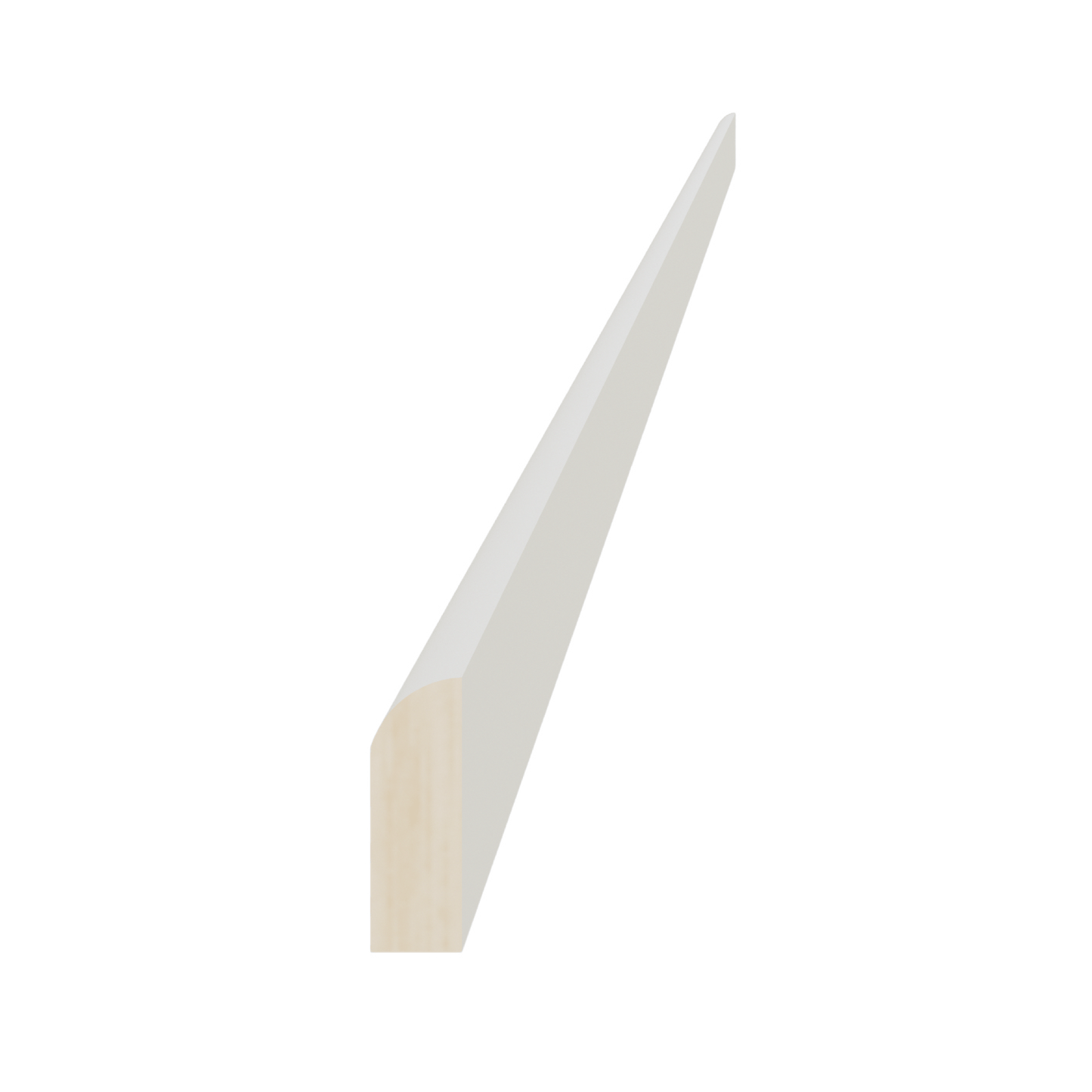 TW - SM8 - S: Creamy White Shaker 96"W x 3/4"H x 1/4"D Scribe Molding - NextCabinets