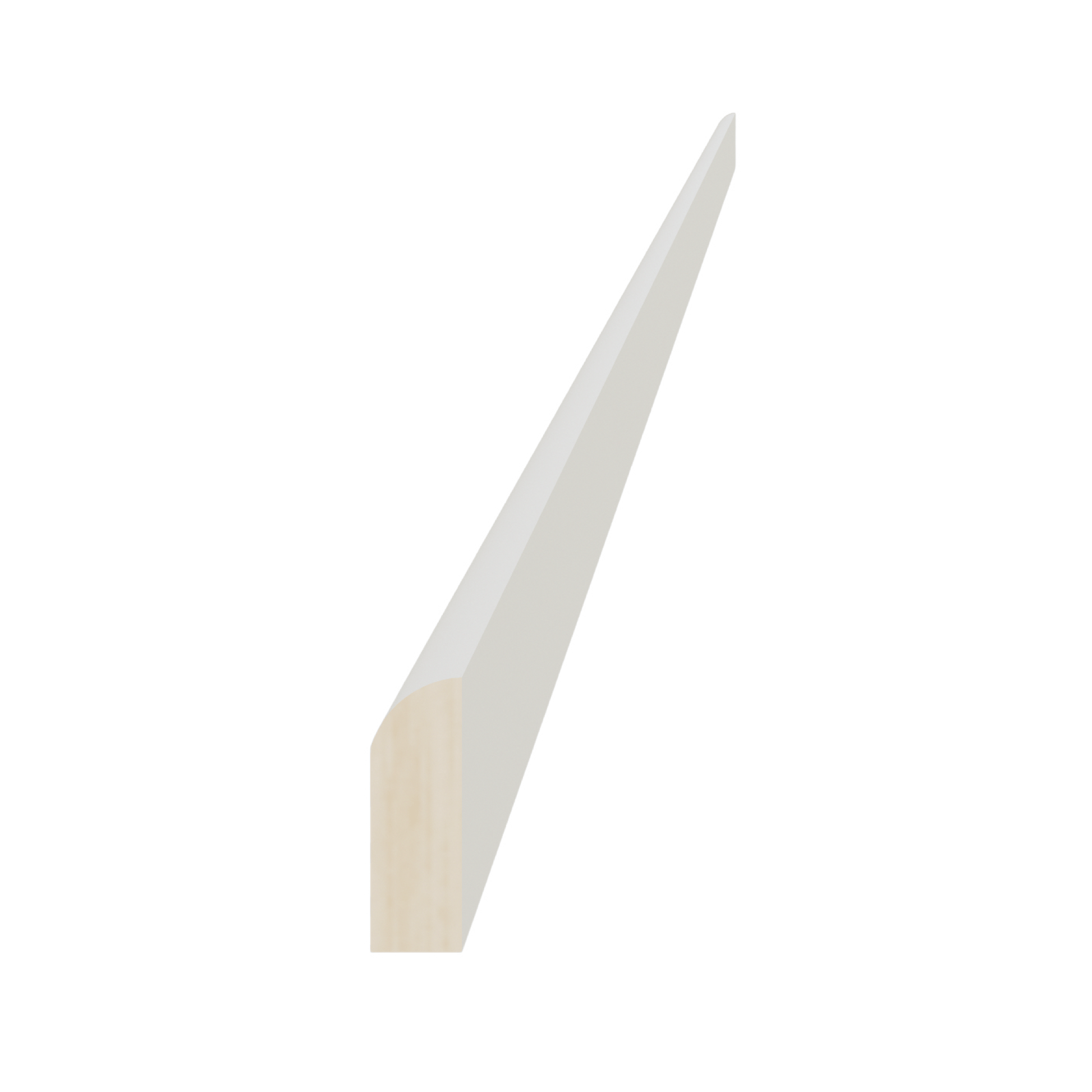 TW - SM8 - S: Creamy White Shaker 96"W x 3/4"H x 1/4"D Scribe Molding - NextCabinets