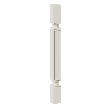 TW - SP336: Creamy White Shaker 03"W x 36"H x 03"D Square Roman Pillar - NextCabinets