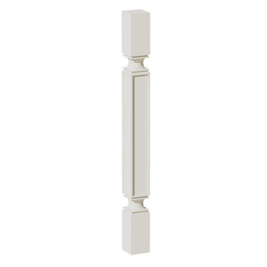 TW - SP336: Creamy White Shaker 03"W x 36"H x 03"D Square Roman Pillar - NextCabinets