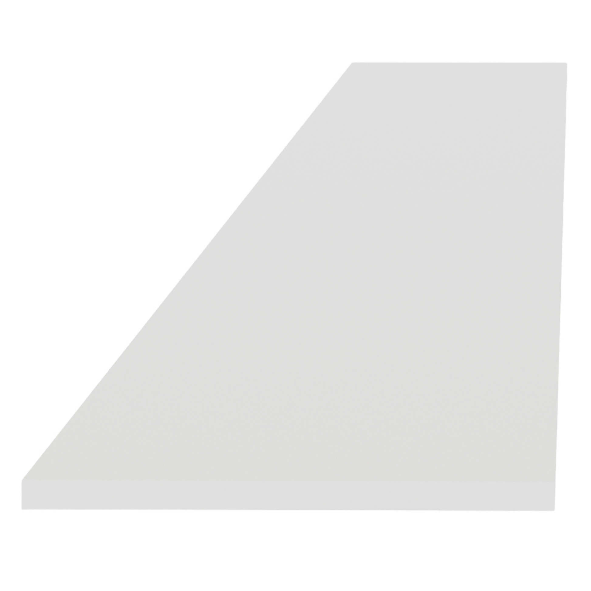 TW - TK8: Creamy White Shaker 96"W x 4 - 1/2"H x 1/4"D Toe Kick Plate - NextCabinets