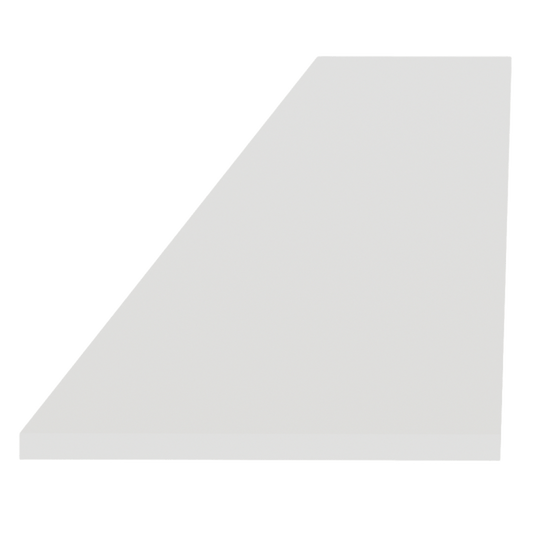 TW - TK8: Creamy White Shaker 96"W x 4 - 1/2"H x 1/4"D Toe Kick Plate - NextCabinets