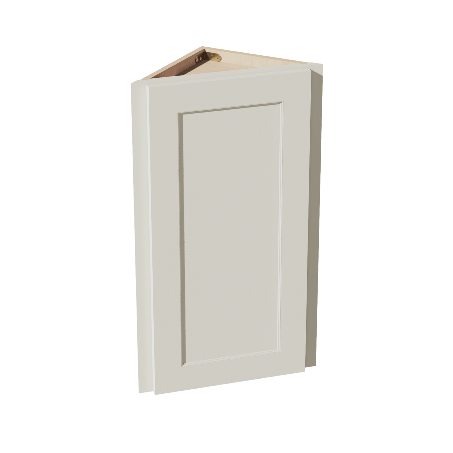 TW - WAE1230: Creamy White Shaker 12"W x 30"H x 12"D 1 Door & 2 Shelves Wall Angle End Cabinet - NextCabinets