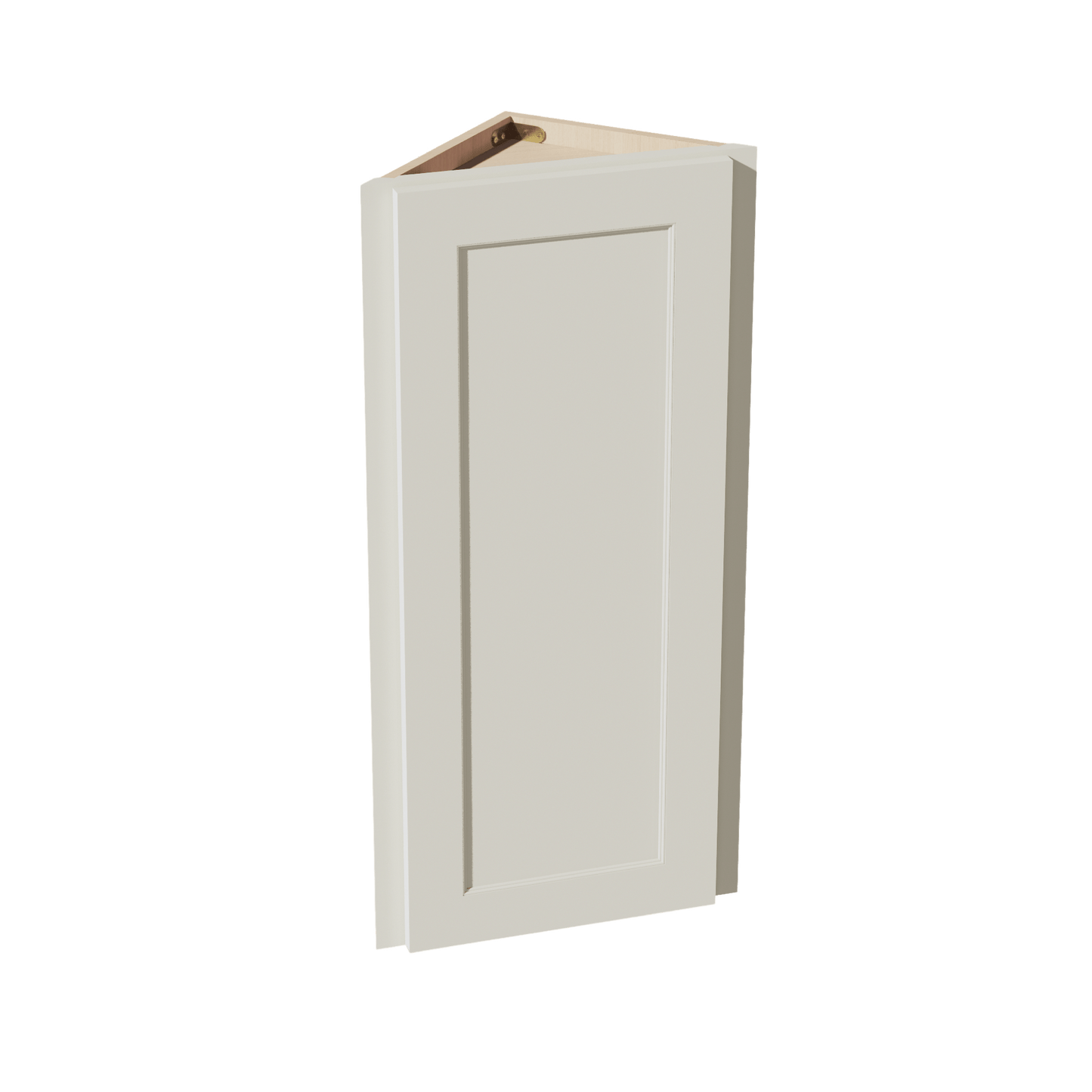 TW - WAE1236: Creamy White Shaker 12"W x 36"H x 12"D 1 Door & 2 Shelves Wall Angle End Cabinet - NextCabinets