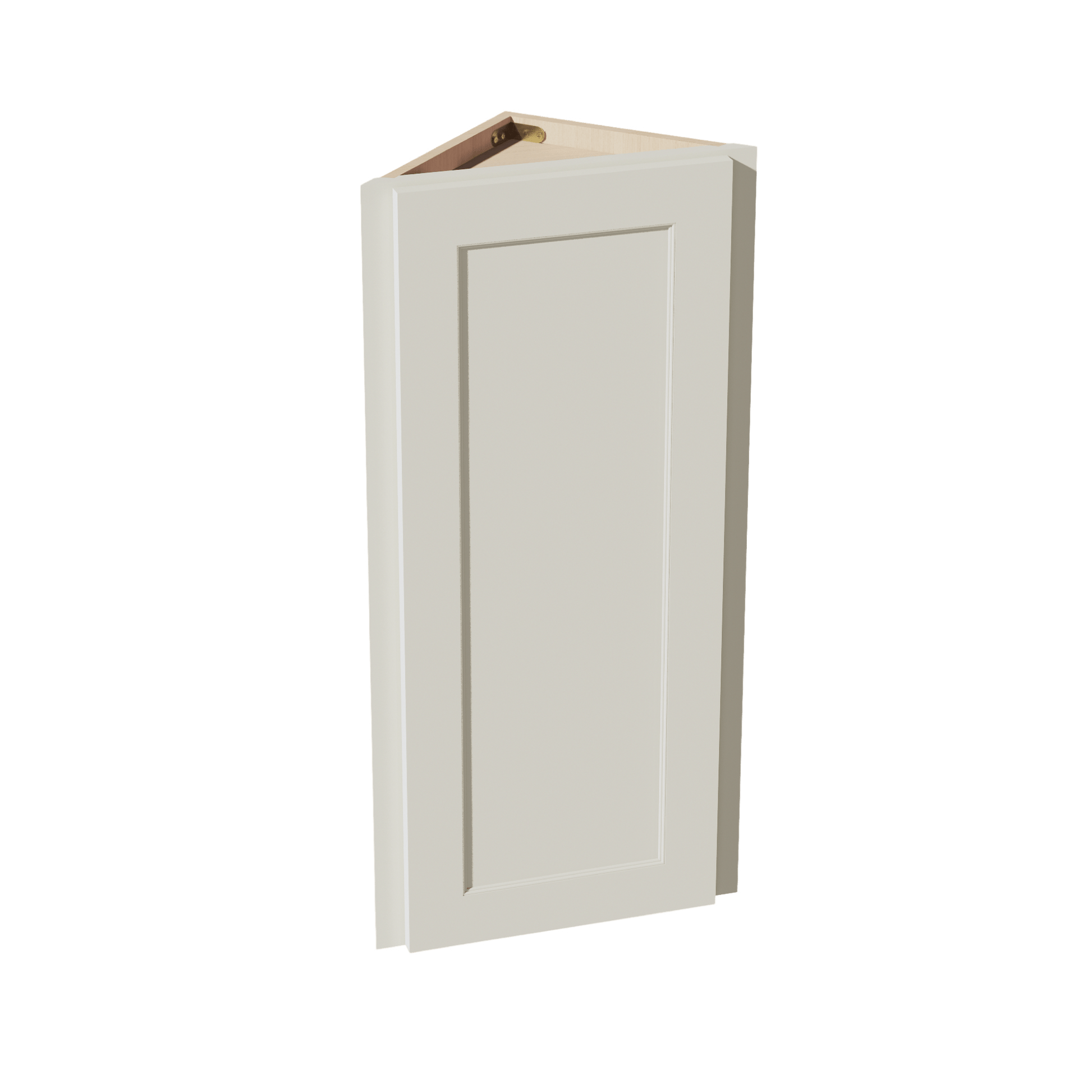 TW - WAE1236: Creamy White Shaker 12"W x 36"H x 12"D 1 Door & 2 Shelves Wall Angle End Cabinet - NextCabinets