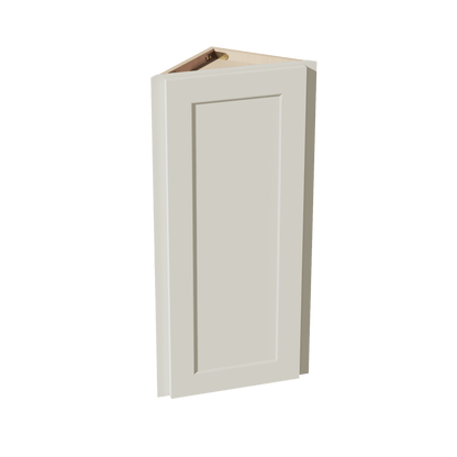 TW - WAE1236: Creamy White Shaker 12"W x 36"H x 12"D 1 Door & 2 Shelves Wall Angle End Cabinet - NextCabinets
