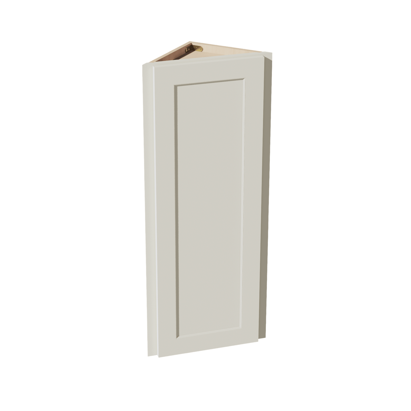 TW - WAE1242: Creamy White Shaker 12"W x 42"H x 12"D 1 Door & 3 Shelves Wall Angle End Cabinet - NextCabinets