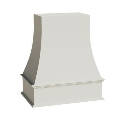 TW - WRH3036: Creamy White Shaker 30"W x 36"H Wood Wall Mounted Range Hoods - NextCabinets