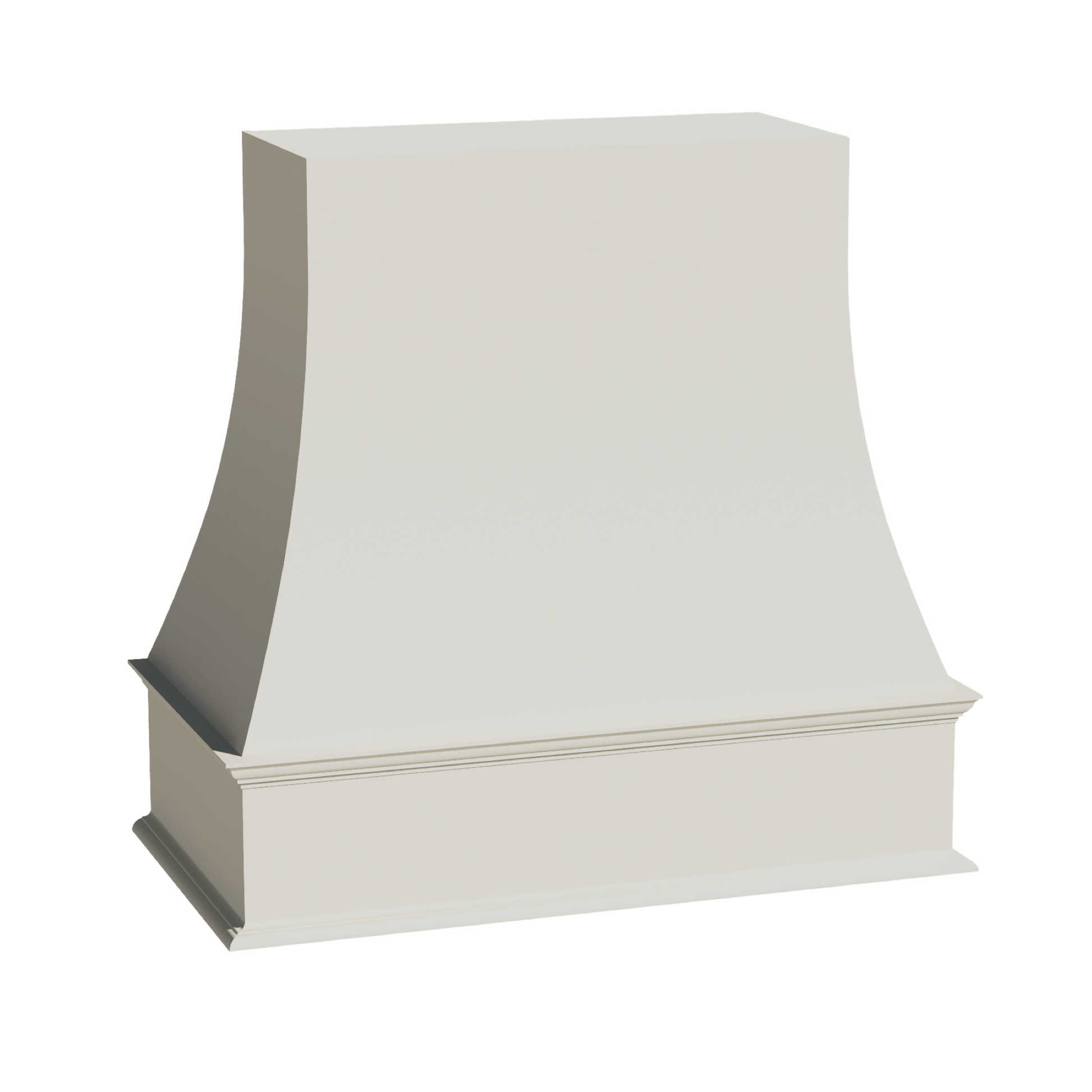 TW - WRH3636: Creamy White Shaker 36"W x 36"H Wood Wall Mounted Range Hoods - NextCabinets