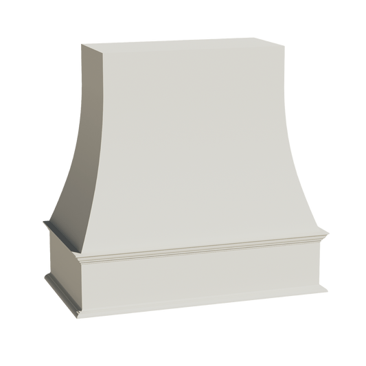 TW - WRH3636: Creamy White Shaker 36"W x 36"H Wood Wall Mounted Range Hoods - NextCabinets