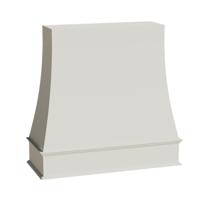 TW - WRH4848: Creamy White Shaker 48"W x 48"H Wood Wall Mounted Range Hoods - NextCabinets