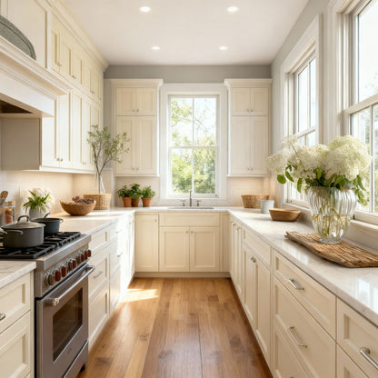 Ivory White Shaker 10x10 RTA Cabinets