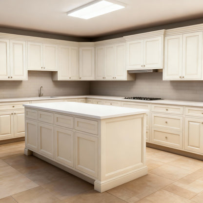 Ivory White Shaker 10x10 RTA Cabinets